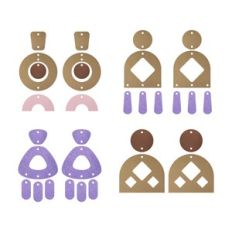 Desert dream Earring Template, Faux Leather Earrings