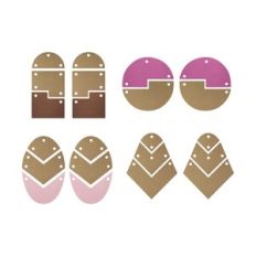 Compound Earring Template, arrow Faux Leather Earrings