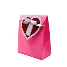 Scalloped Heart Fold Over Bag