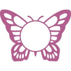 butterfly monogram frame