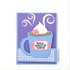 Warm Winter Wishes Double Fold A2 Card