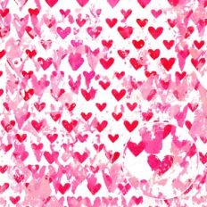 White Red Grunge Valentine Monoprint Background Pattern