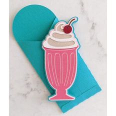 milkshake card and envelope