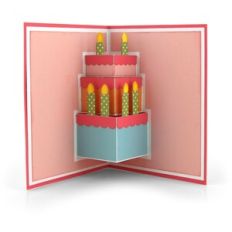 Happy Birthday Pop Up Cake Card