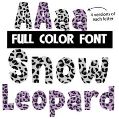 Snow Leopard Color Font