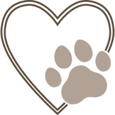 heart with a paw print