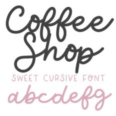 BFC Coffee Shop Cursive Font