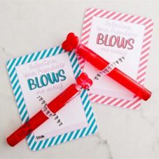 Valentine Bubbles- you blow me away tag