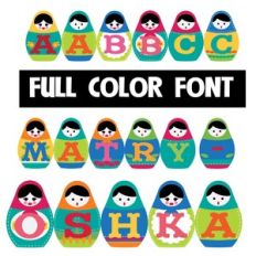 Matryoshka Color Font