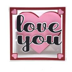 Love You Shadowbox Box Card