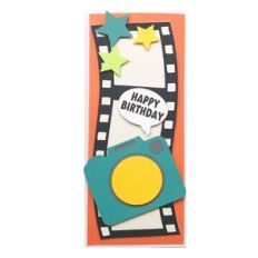 Birthday Camera Slimline Card