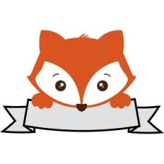 Fox with Banner