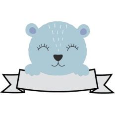 Baby Bear with Banner