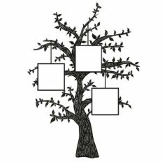 Family Tree - Square - 3 People