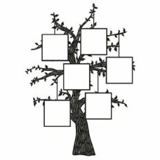 Family Tree - Square - 6 People