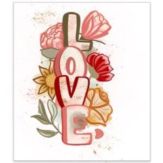 Love with Flowers Card Cover