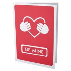 Be Mine Valentine Stencil Card