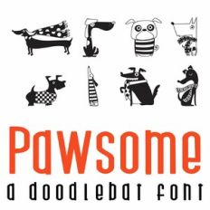 Pawsome Doodlebat Font