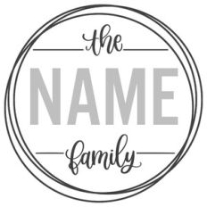 The Family Messy Circle Frame