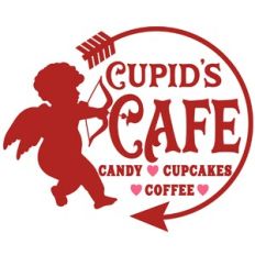 Cupid's Cafe Circle Sign