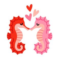Valentine's Day Seahorses