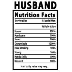 Husband Nutrition Label