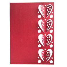 3D Blossom Heart Lace Edged Card