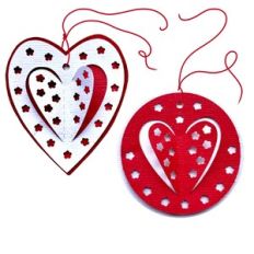 3D Blossom Hearts Gift Tags