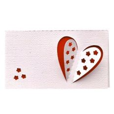 3D Blossom Hearts Place or Name Card