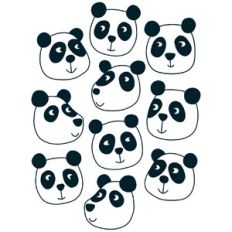 Cute Panda Bear Stickers