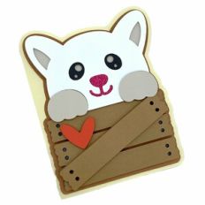 cat in the box card