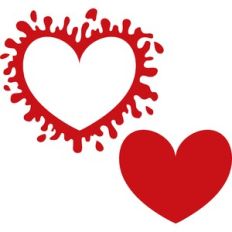 splash heart