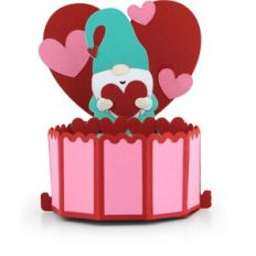 Decagon Pop Up Card Valentine Gnome