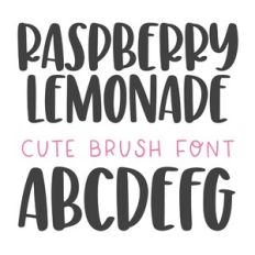 BFC Raspberry Lemonade Brush Font