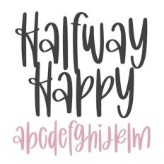 BFC Halfway Happy Handwriting Brush Font