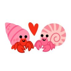 Valentine's Day Hermit Crabs