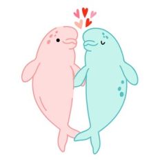 Valentine's Day Beluga whale
