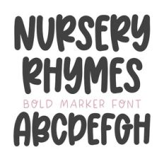 BFC Nursery Rhymes Marker Font