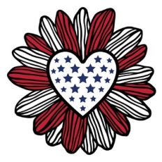 American Flag flower