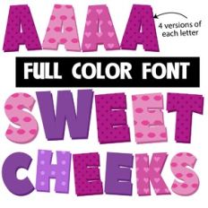 Sweet Cheeks Color Font
