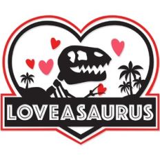 Loveasaurus Dinosaur Logo