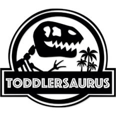 Toddlersaurus Dinosaur Logo