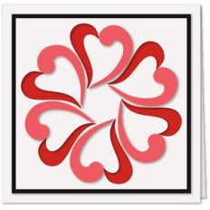 Card Lyric Hearts Ring