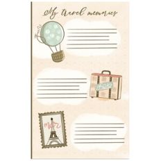 Travel Memories Journal Page