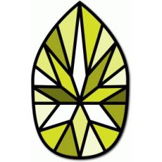stain glass teardrop gem