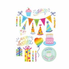 Birthday Bash Birthday Party Stickers