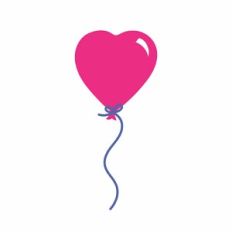 Birthday Bash Heart Balloon