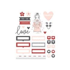 fj LOVE sticker sheet