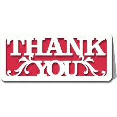 cutout thank you card