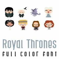 Royal Thrones Full Color Font